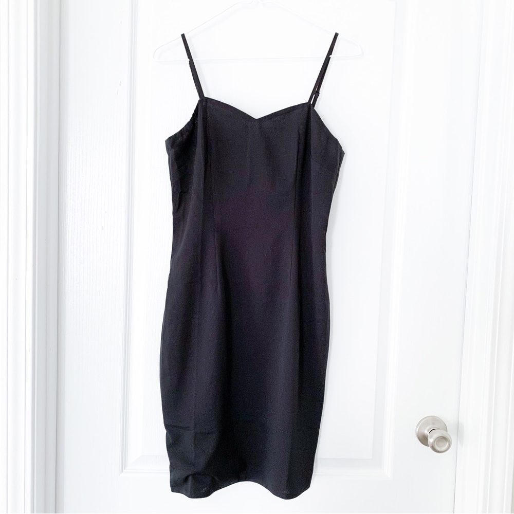 BHLDN Anthropologie Black Mini Dress size 6